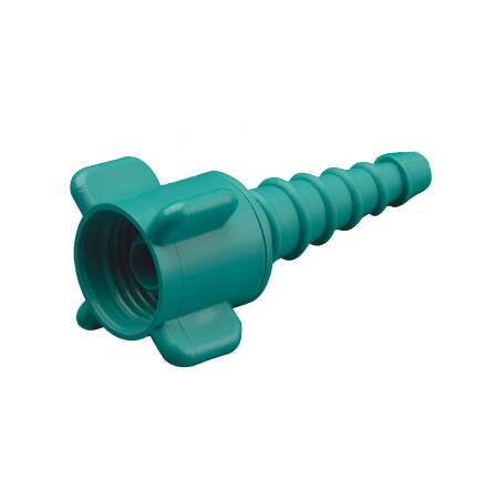 <p>NIPPLE & NUT HOSE ADAPTOR<br />Manufacturer Teleflex Medical <br />Application Nipple and Nut Hose Adaptor <br />For Use With Standard D.I.S.S. Threaded Oxygen Outlet <br />Specifications Green, Threaded, Barbed Hose Adaptor</p><p>QTY: 1 Piece</p><p> </p>