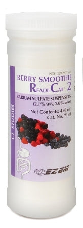 <p>READI-CAT 2 Berry Smoothie products are ready-to-use oral contrast barium sulfate suspension smoothies indicated for use in computed tomography (CT) of the abdomen to delineate the gastrointestinal (GI) tract in adult and pediatric patients.</p>