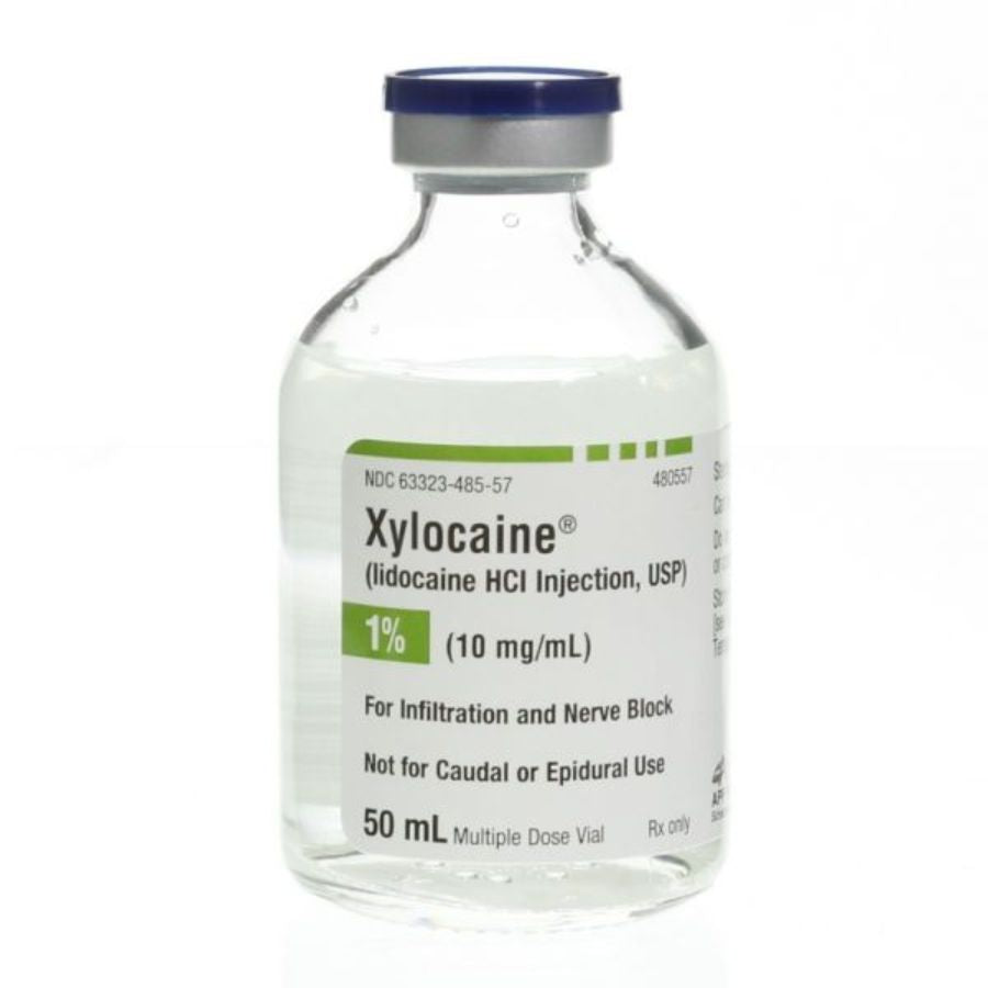 XYLOCAINE LIDOCAINE 1% 50ML VIALS 25/BX
