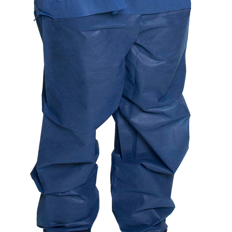 Features<li>Made of durable spunbonded polypropylene.</li><li>Scrub pants have a drawstring tie waist, one front pocket, and one back pocket.</li>