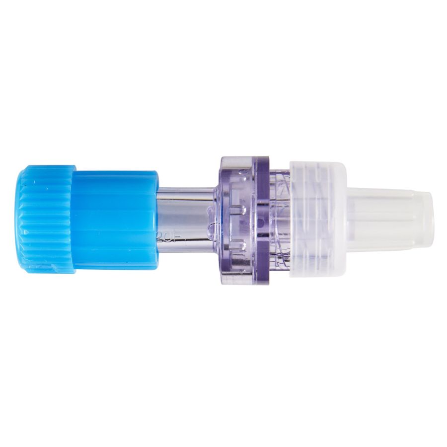 Features<li>Application: Check Valve.</li><li>For Use With: Syringe and IV Administration Set.</li><li>Specifications: Normally Closed, Priming Volume: 0.12 mL, Luer Lock, DEHP-Free.</li><li>Notes: Requires syringe pressure to open.</li>