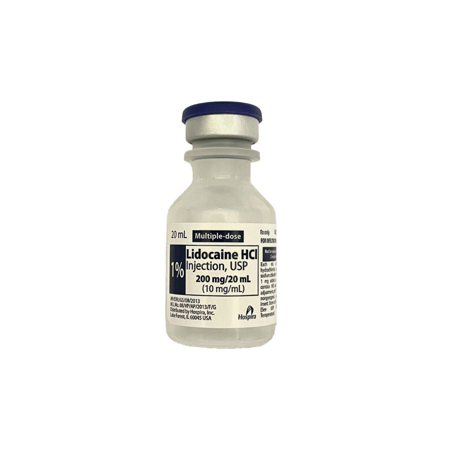PFIZER LIDOCAINE 1% 20ML-VIAL 25/PK