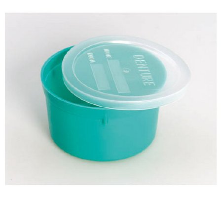 Lasts for the entire stay of the patient. Clear, seal-tite lid engraved "Name" and "Room".