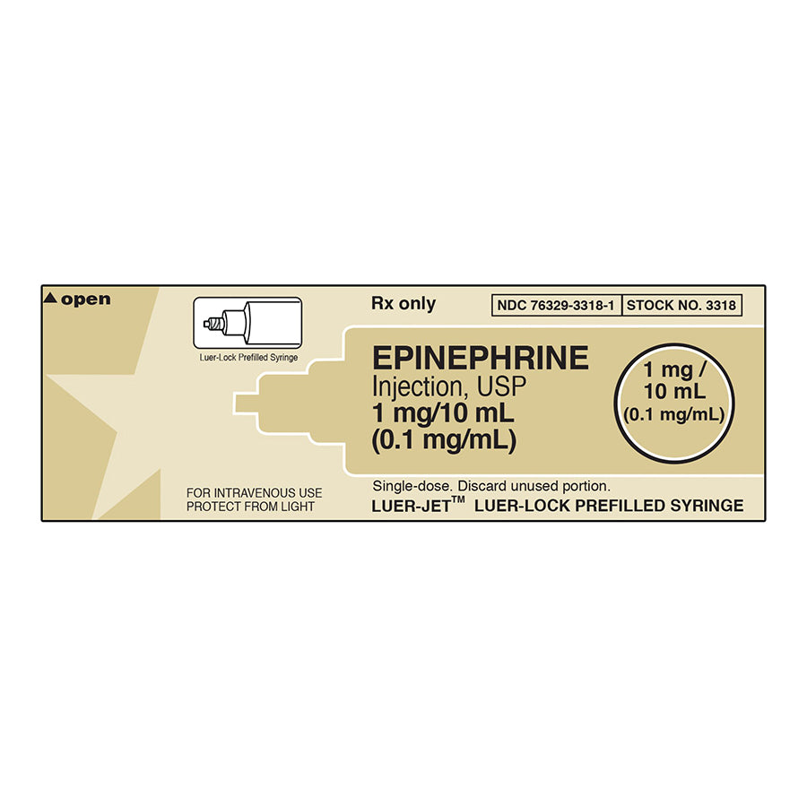 A&B EPINEPHRINE 10ML PF SYRINGE