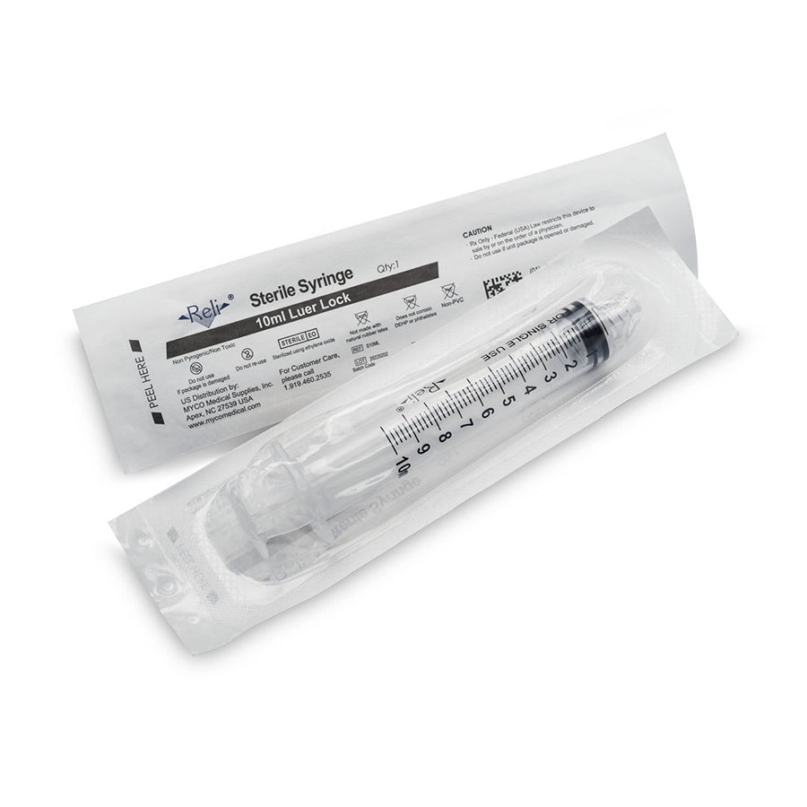 Features<li>Syringe Volume : 10ml.</li><li>Low dead space for syringes.</li><li>Luer lock connector for secure needle attachment.</li><li>Translucent barrel and well-defined markings for easy reading and accurate dosing.</li><li>Rubber piston with double-sealing ring for controlled aspiration and injection.</li><li>Safe plunger backstop to prevent accidental plunger withdrawal.</li><li>Not made with Natural Rubber Latex.</li>