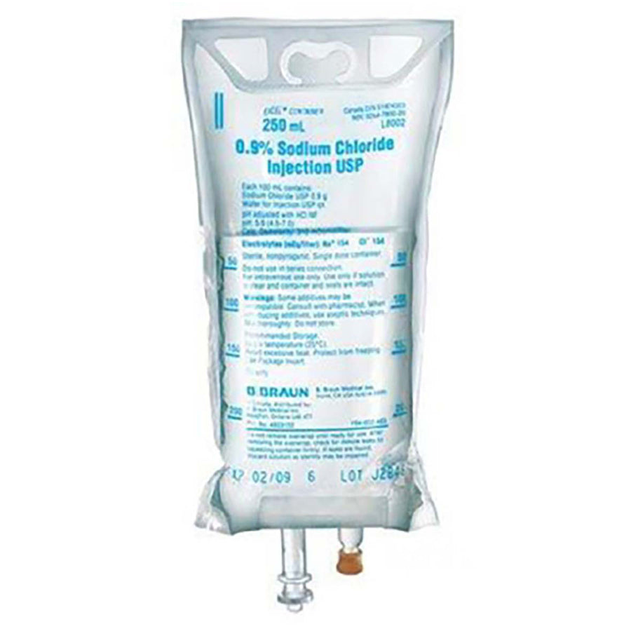 Features<li>0.9% Sodium Chloride Injection USP is indicated for extracellular fluid replacement, treatment of metabolic alkalosis in the presence of fluid loss and mild sodium depletion.</li><li>Not made with natural rubber latex, PVC or DEHP.</li>