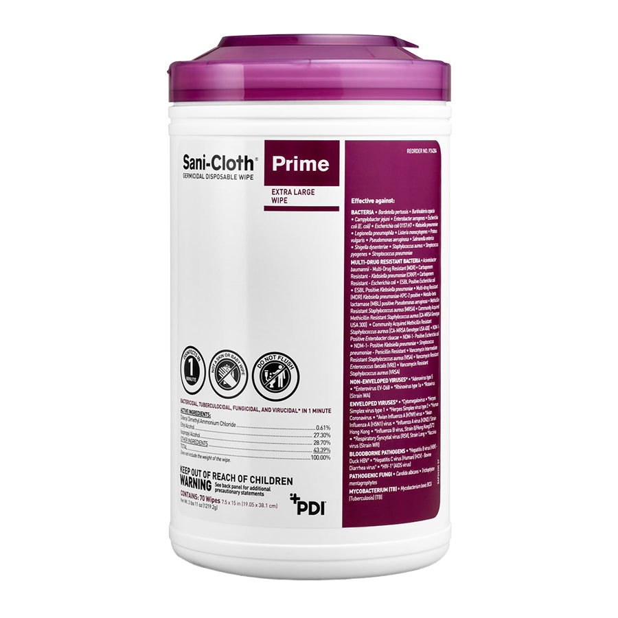 SANI-CLOTH PRIME DISINFECT XL WIPES 6/CS