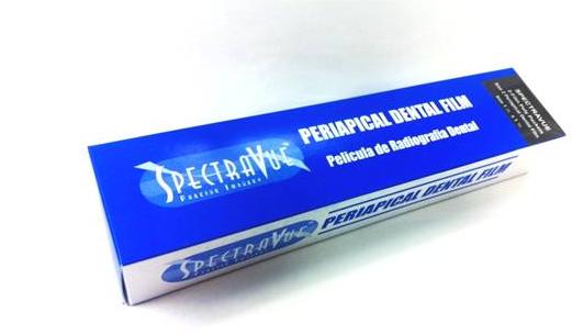 <p>Single filmed, adult size 2, SpectraVue periapical normal speed dental film. SpectraVue film provides a high quality diagnostic image for Panoramic and Cephalometry radiography. SpectraVue film will improve your image quality with minimum exposure, high resolution, fine grain and low fog level.</p>