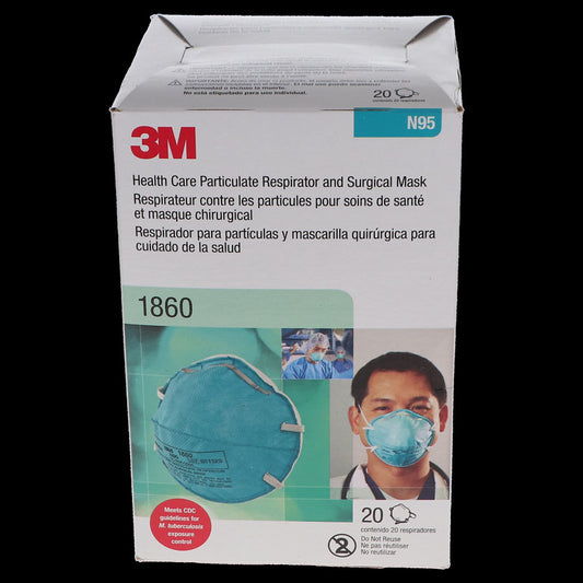 3M 1860 NIOSH N95 20/BX 6/CS