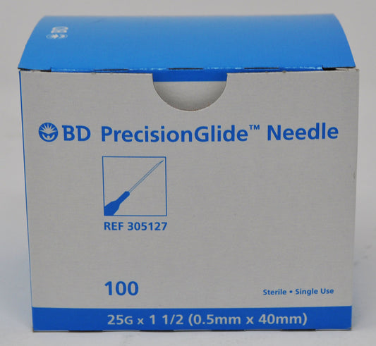 Features<li>Latex Free.</li><li>Disposable.</li><li>Regular bevel.</li><li>Thin Wall.</li><li>Sterile, Non-toxic, and Non-pyrogenic.</li><li>Polypropylene hubs and boxes are color coded for easy gauge identification.</li><li>Each needle comes individually packaged, ready to use.</li><li>Fits Luer-Lock, Luer-Slip and Eccentric Luer Slip syringes.</li>