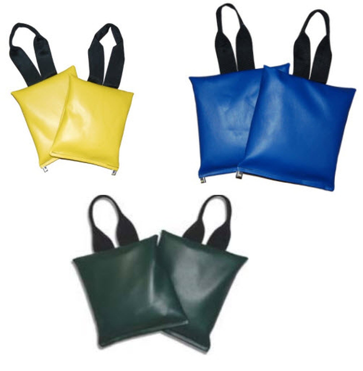 Features<li>Stand comfort loop handle.</li><li>Extremely durable, reinforced black or blue vinyl.</li><li>Heat sealed inner sleeves prevent leakage.</li><li>Completely sewn, tear resistant seams.</li><li>Sandbags are filled and ready to use.</li><li>Designed to meet nearly any positioning need.</li>