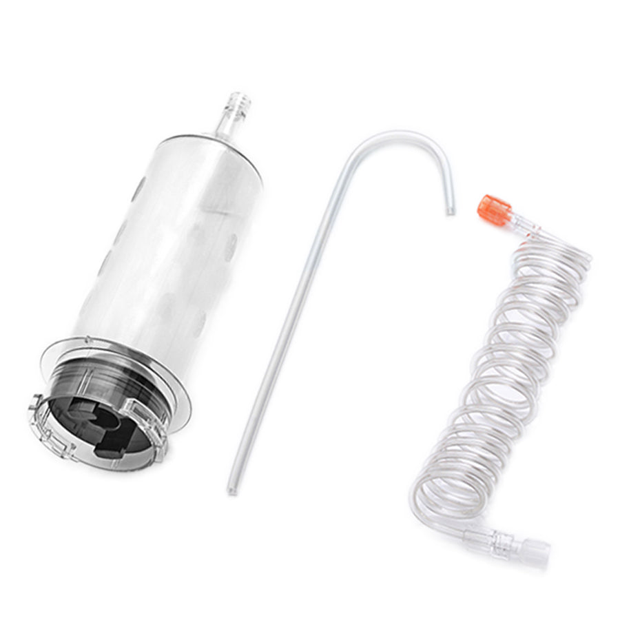 <p><span>Contents:</span></p><ul><li><span>1-200mL Syringe</span></li><li><span>1-60" Coiled Tubing&nbsp;</span></li><li>1-Quick Fill Tube<br /><span></span></li></ul><p><strong>For use with Medrad MCT/MCT Plus/Envision CT/Vistron CT injectors.&nbsp;</strong></p>