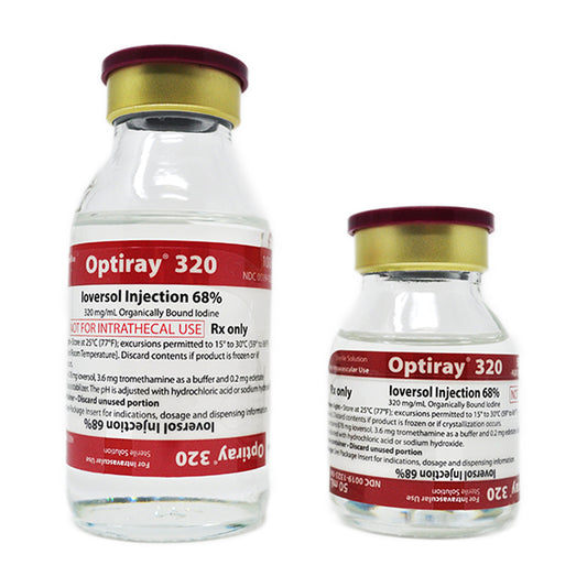 <p>OPTIRAY 320 / 50ML.(25/BX) <br />Optiray 320 Contrast Media Ioversol 68%, 320 mg / mL Intravascular Injection Vial 50 mL <br />OPTIRAY 320, VL 68% 320MG/ML 50ML (25/CS) 9MCMAL <br />Manufacturer: Mallinckrodt</p>