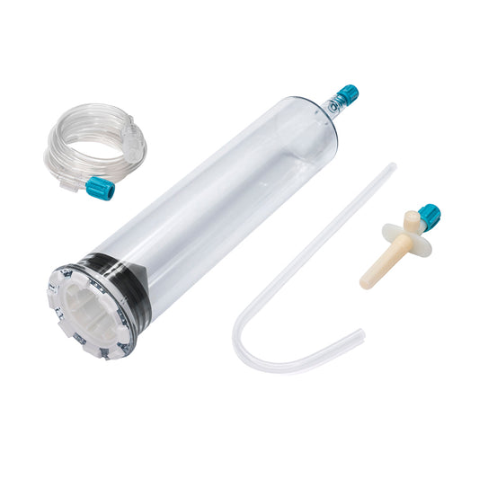 <p>Contents:</p><ul><li>1-200mL Syringe</li><li>1-72" Coiled Tubing</li><li>1-Large Spike</li><li>1-Quick Fill Tube</li></ul><div class="product-detail__description-wrap" data-bind="if: description() || $parent.description()"><p><strong>For use with Bracco EmpowerCTA+ injector.&nbsp;</strong></p></div>