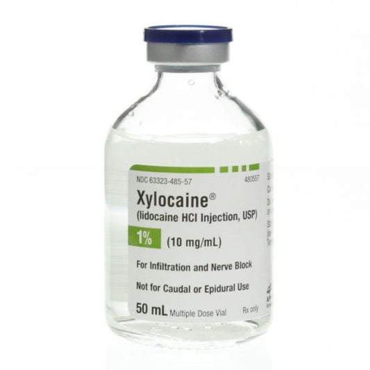 XYLOCAINE LIDOCAINE 1% 50ML VIALS 25/BX