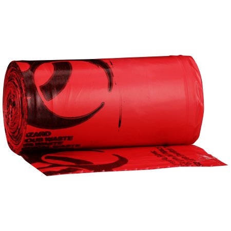 <p>Red infectious 1.25mil waste bags with star-sealed bottom. Dimensions: 24 x 32 inch; capacity: 10-15 gallon; 165-gram dart impact; 480-gram Elmendorf tear test.</p>