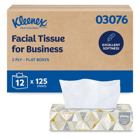 KLEENEX PROFESSIONAL FACIAL TISSUE 8-2/5X8-3/5 125/BX