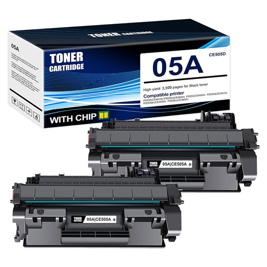 2-PACK BLACK TONER CARTRIDGE 05A
