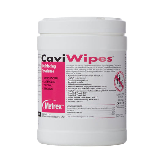METREX CAVIWIPES DISINFECTANT 6"X6.75"