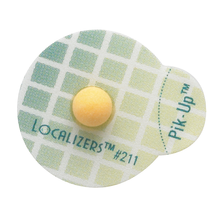 Features<li>Easy Pik-UP tab.</li><li>Reduce potential rescans caused by skin marker artifact with Localizers.</li><li>Specifically calibrated for diagnostic CT, Localizers provide a bright image with minimal artifact for precisely identifying an area of interest.</li>