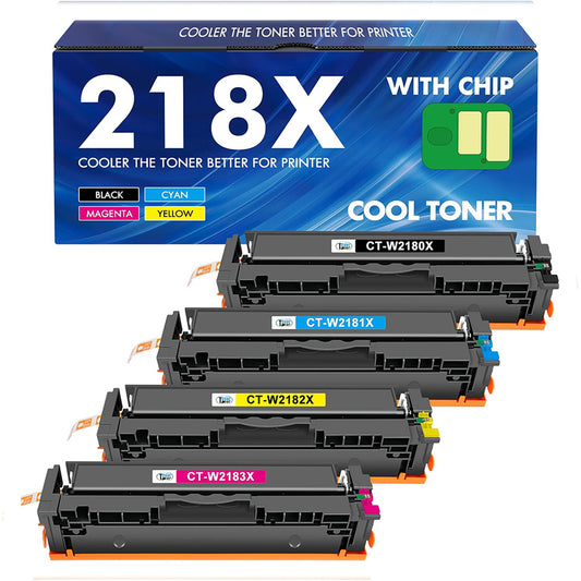 218X TONER CARTRIDGES 4 PACK INK SET