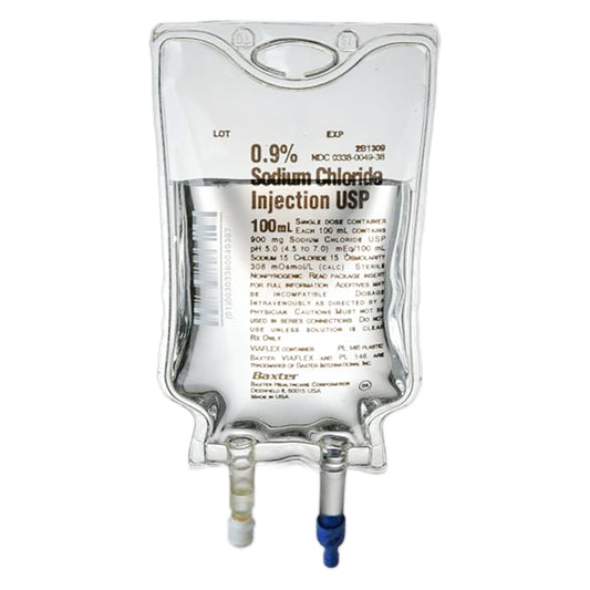 BAXTER SODIUM CHLORIDE 0.9% 100ML 96/CS