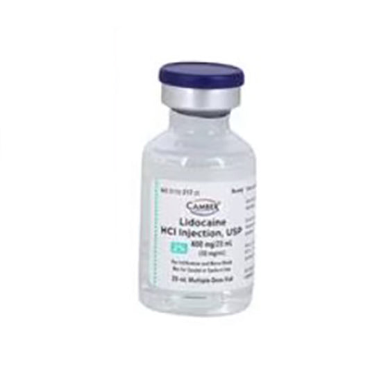 CAMBER PHARM LIDOCAINE HCL 2% 20MG/ML 20ML 25/CT