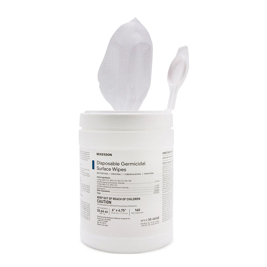 MCK DISINFECTANT GERMICIDAL WIPES 160/BX