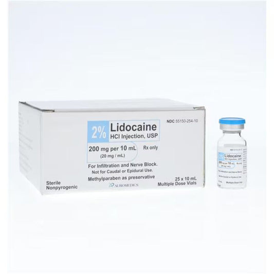 Features<li>Lidocaine Hydrochloride Injection, USP is indicated for production of local or regional anesthesia by infiltration techniques such as percutaneous injection and intravenous regional anesthesia by peripheral nerve block techniques such as brachial plexus and intercostal and by central neural techniques such as lumbar and caudal epidural blocks.</li>