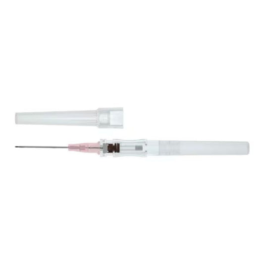 Features<li>Fully encapsulating needle shield with push button activation.</li><li>Rapid Flashback Notched Needle.</li><li>Siliconised Polished Stainless Steel Needle.</li><li>Large-volume chamber.</li>