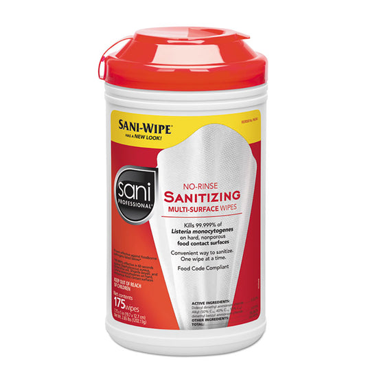SANI SURFACE DISINFECTANT SANITIZING WIPES 6/CS