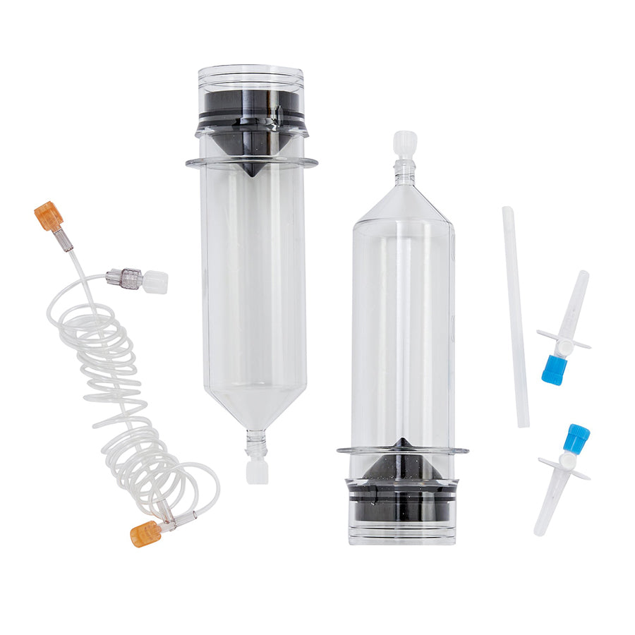 <p>Contents:</p><ul><li>2-200mL Syringes</li><li>1-60" T-Tubing</li><li>2-Fill Spikes</li></ul><p><strong>For use with Medrad Stellant D injector.&nbsp;</strong></p>