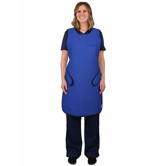 <p>Full front panel for maximum protection that distributes weight between waist and shoulder with hook and loop closures and a double welt pocket.</p><ul><li>Standard Nylon Fabric</li></ul><p><img src="https://www.infabcorp.com/wp-content/uploads/2020/09/Lightning-Sizing-UFP.png" width="525" height="191" /></p>