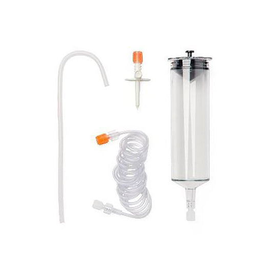 <p><span>Contents:</span></p><ul><li><span>1-125mL Syringe</span></li><li><span>1-60" Coiled Tubing</span></li><li><span>1-Large Spike</span><br /><span></span></li></ul><p><strong>For use with Guerbet/Liebel-Flarsheim OptiVantage DH injector.&nbsp;</strong></p><p>&nbsp;</p>