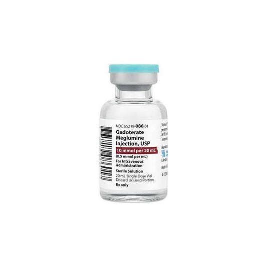 Features<li>Gadoterate Meglumine Injection is a gadolinium-based contrast agent indicated for intravenous use with magnetic resonance imaging (MRI) in brain (intracranial), spine and associated tissues in adult and pediatric patients (including term neonates) to detect and visualize areas with disruption of the blood brain barrier (BBB) and/or abnormal vascularity.</li>