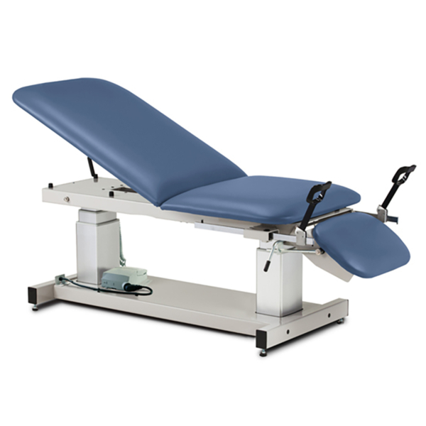 CLINTON ULTRASOUND TABLE W/ STIRRUPS